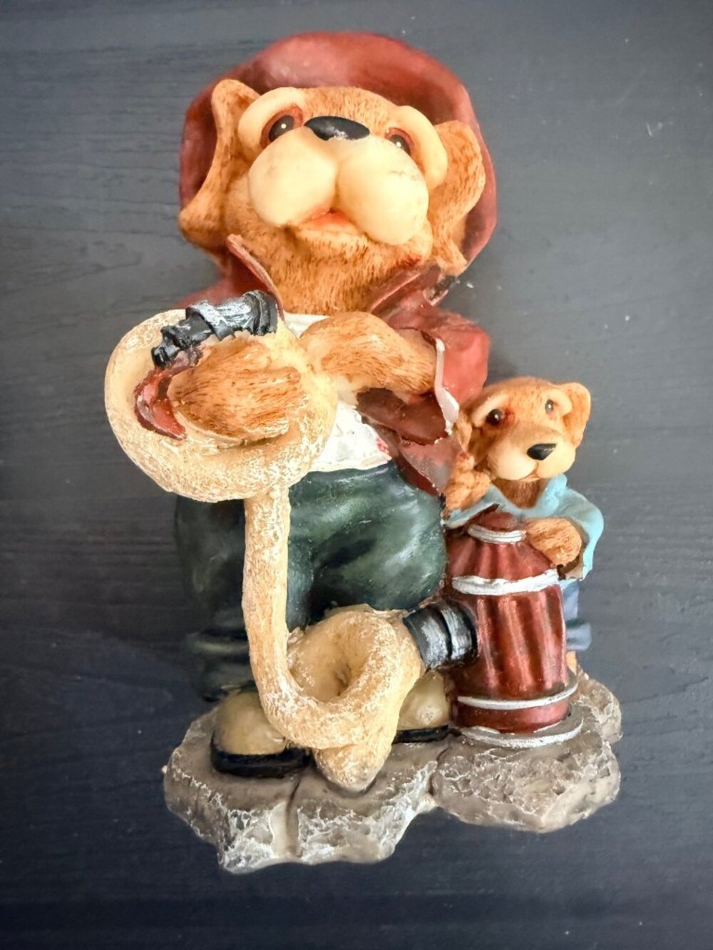 “Barkley Hero" Fireman vintage Barkley Character Collectibles resin figurine “Ch